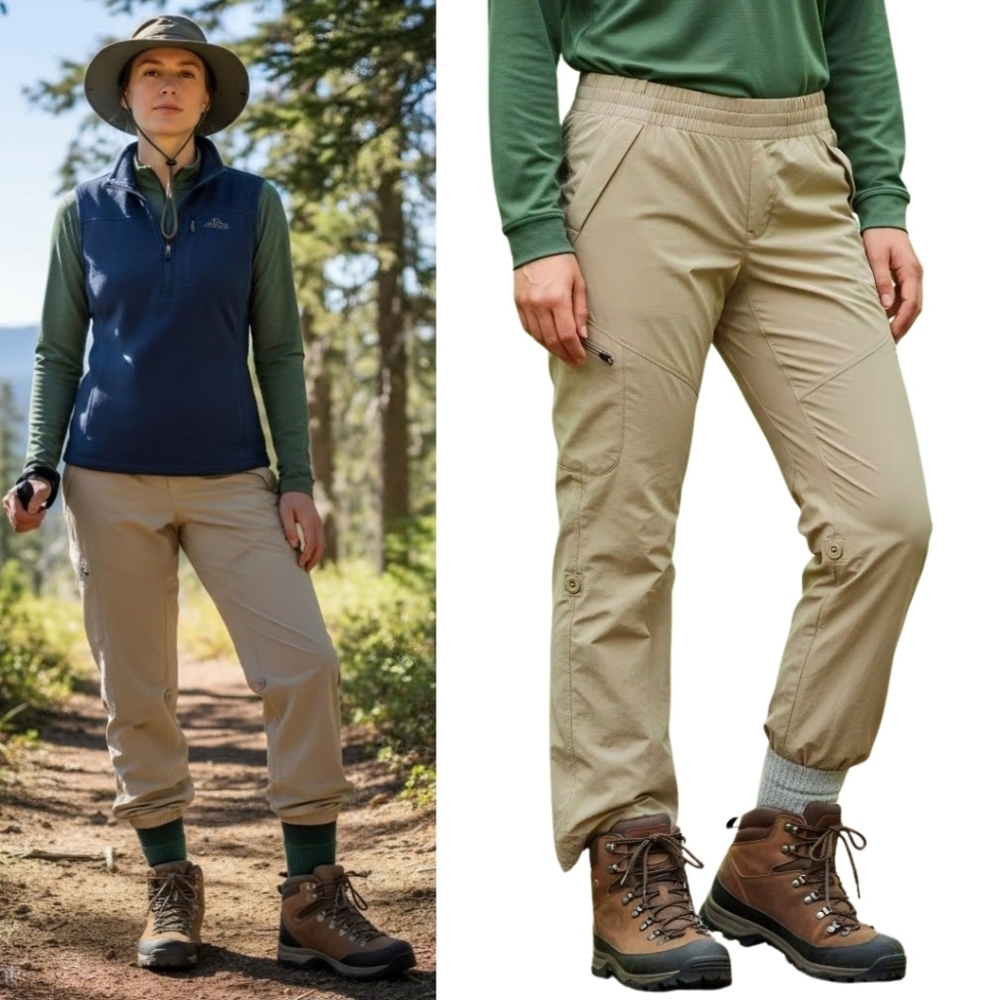 The North Face Hiking Outdoor Mid Rise Nylon Athletic Convertible Roll Up Pants